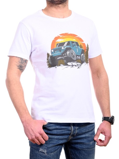 Бяла тениска Offroad