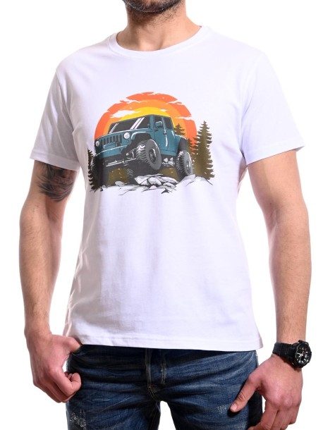 Бяла тениска Offroad