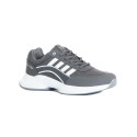 Γκρι ανδρικά sneakers με λευκές ρίγες