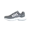 Γκρι ανδρικά sneakers με λευκές ρίγες