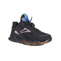 Μαύρα ανδρικά sneakers με χοντρή σόλα
