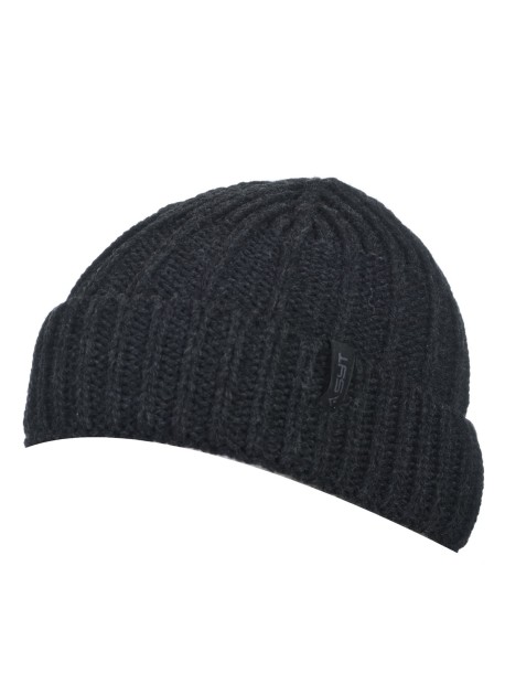 Πλεκτός σκούφος beanie - ανθρακί