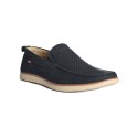 Ανδρικά loafers με τρύπες - μαύρα