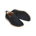 Ανδρικά loafers με τρύπες - μαύρα
