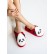 Червени домашни пантофи Панда