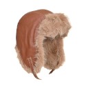 Χειμερινός σκούφος ushanka - καφέ
