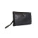 Μαύρη ανδρική τσάντα clutch από φυσικό δέρμα