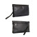 Μαύρη ανδρική τσάντα clutch από φυσικό δέρμα