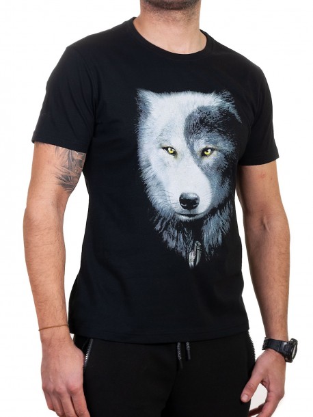Ανδρικό t-shirt με λύκο