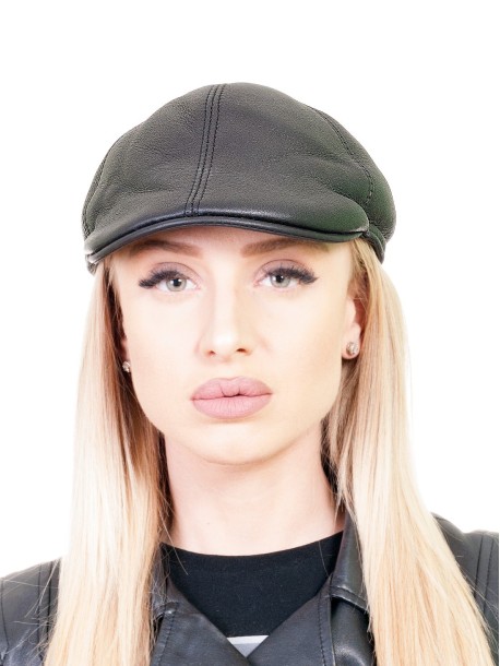 Дамски кожен каскет