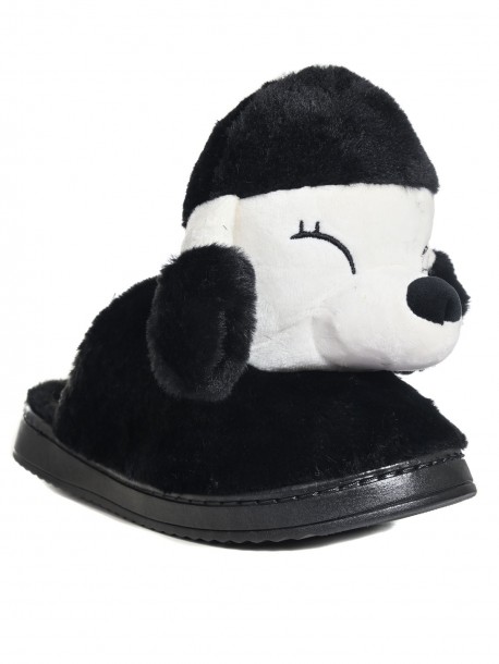 Pantophles Poodle - mavro