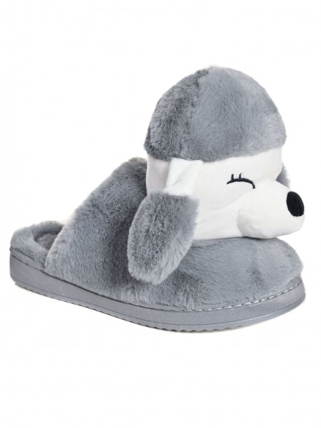 Pantophles Poodle - gri